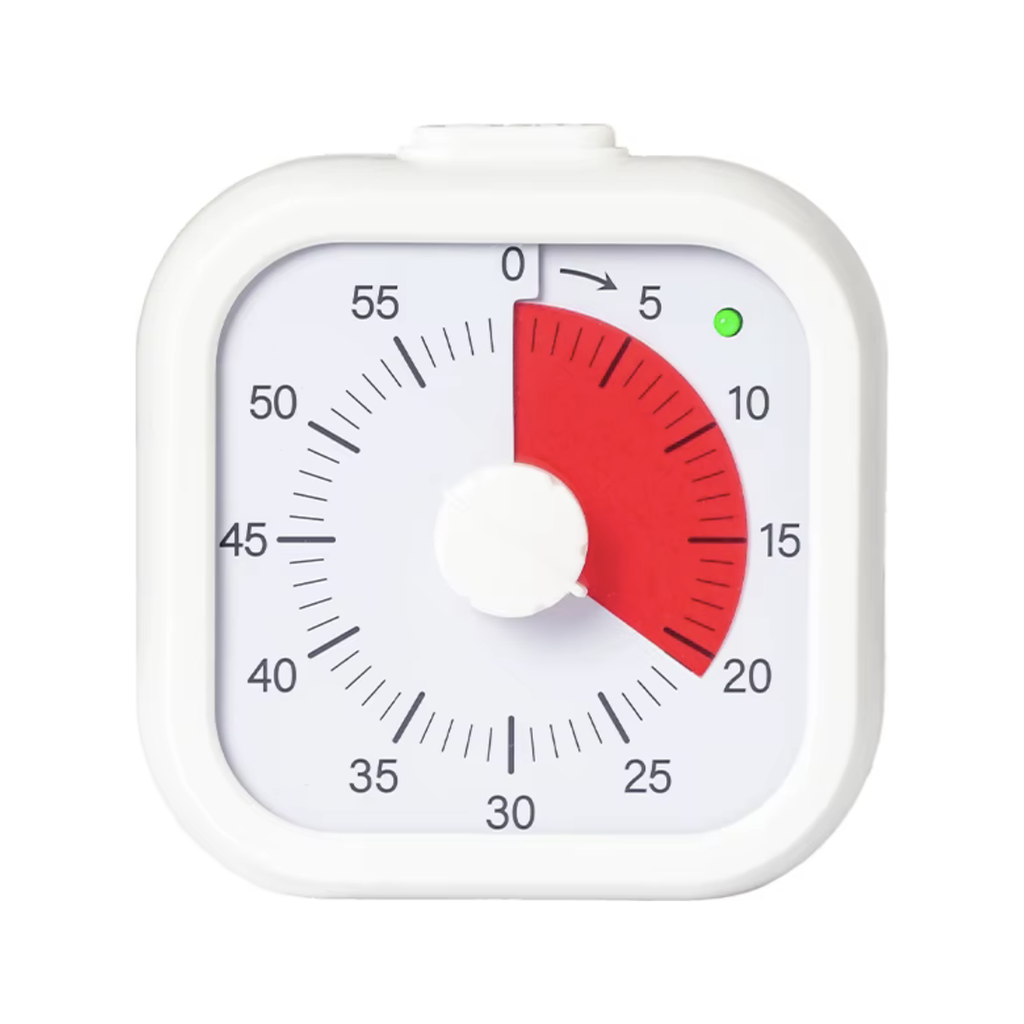 Encore 5 min — Timer visuel + guide parent